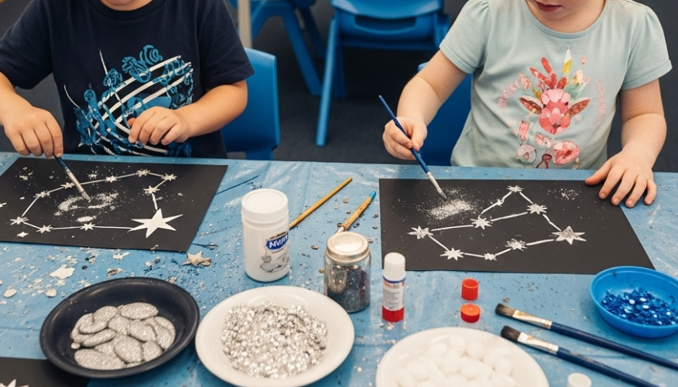Matariki star cluster art